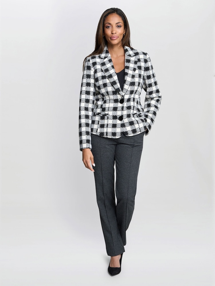 Gina Bacconi Alise Tweed Black Jacket - Image 1 of 6