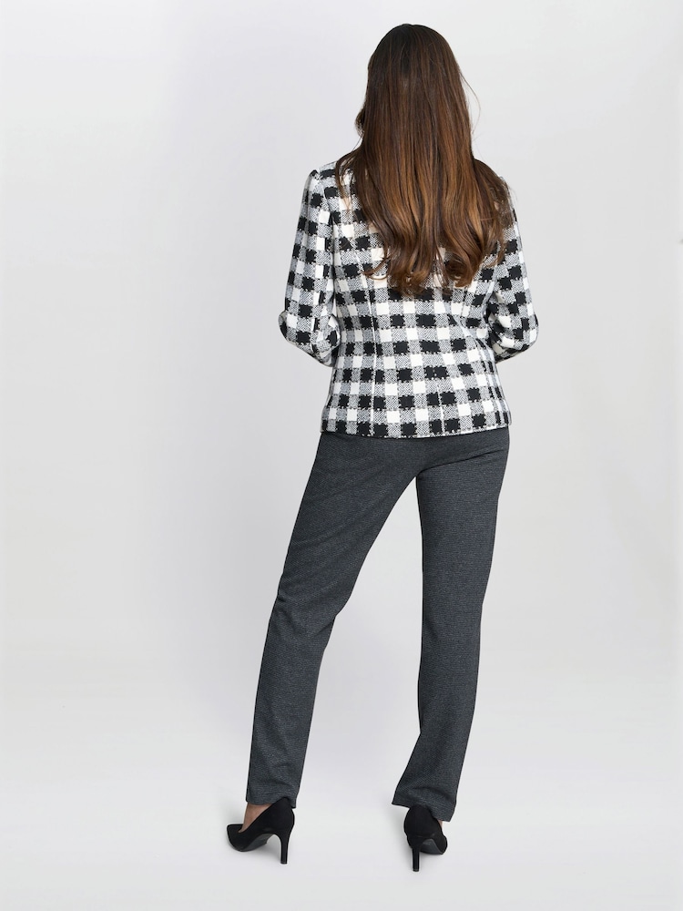 Gina Bacconi Alise Tweed Black Jacket - Image 2 of 6