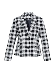 Gina Bacconi Alise Tweed Black Jacket - Image 6 of 6