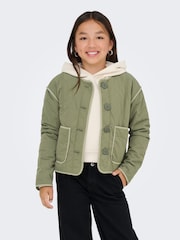 ONLY KIDS Green Quilted Jacket - Image 2 of 7