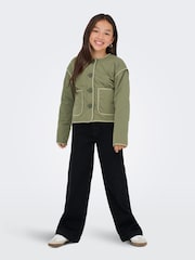 ONLY KIDS Green Quilted Jacket - Image 4 of 7