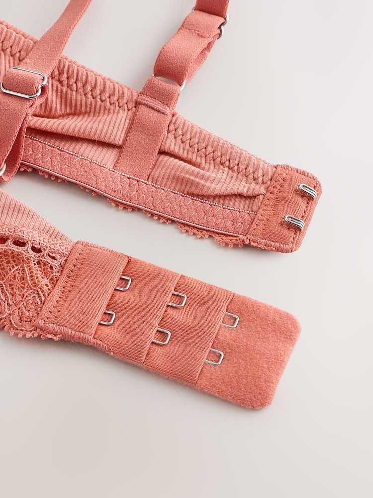 Τερακότα - Σουτιέν Premium με Δαντέλα και Μικρό Μοντάλ από Απόλυτη Άνεση - Εικόνα 7 από 7