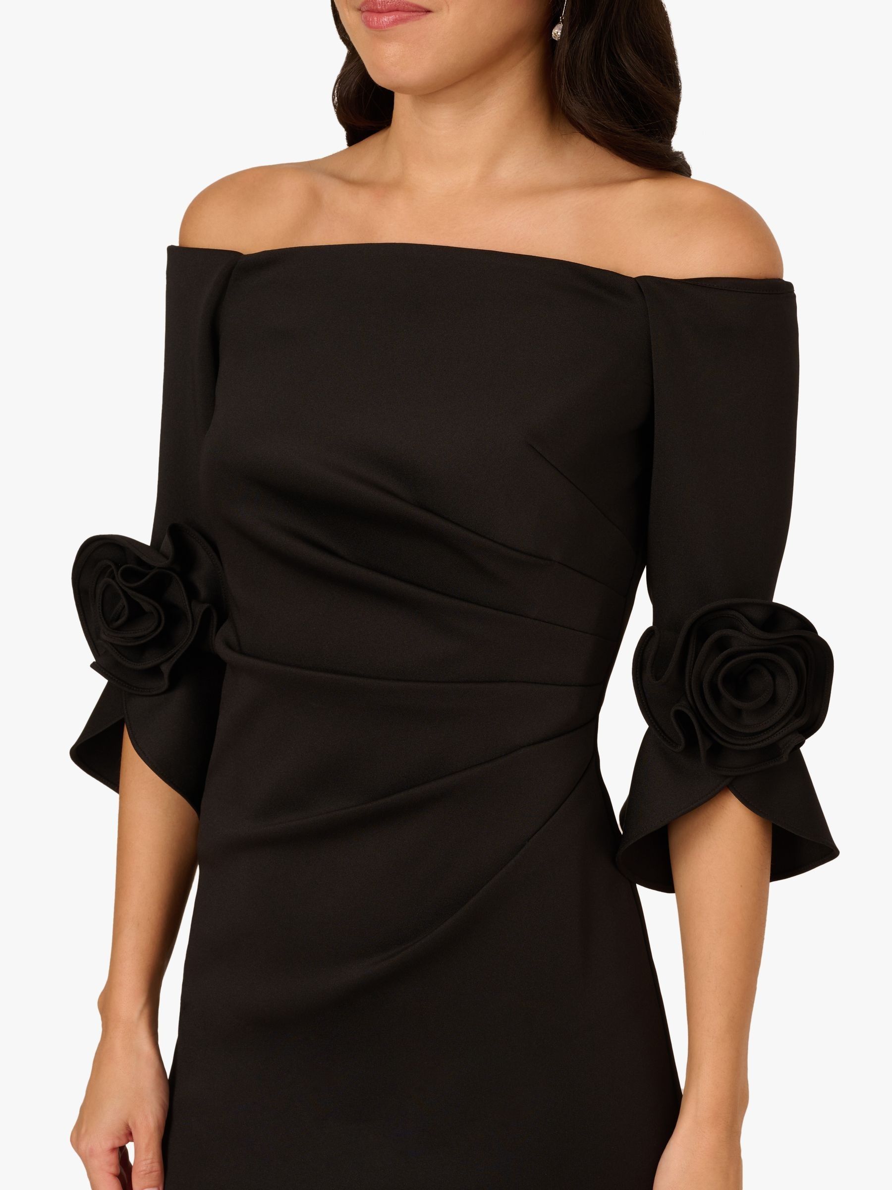ruffle off the shoulder maxi dress RAQUELA OFF THE SHOULDER RUFFLE MAXI DRESS