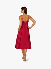 Adrianna Papell Red Adrianna By Red Stretch Satin Dress - Image 2 of 6