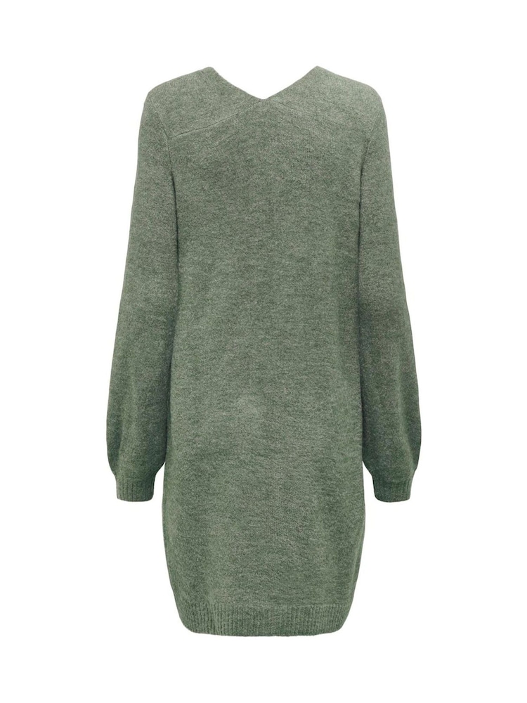 JDY Green Long Sleeve Knitted Dress - Image 7 of 7 JDY Green Long Sleeve Knitted Dress - Image 7 of 7