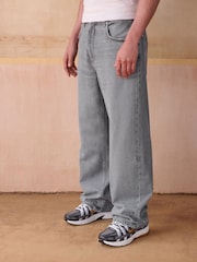 Light Grey Baggy Fit Jeans - Image 1 of 11