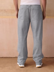 Light Grey Baggy Fit Jeans - Image 3 of 11