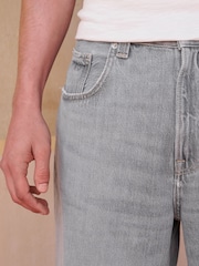 Light Grey Baggy Fit Jeans - Image 5 of 11