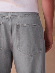 Light Grey Baggy Fit Jeans - Image 6 of 11