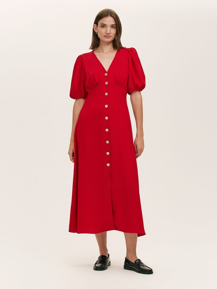 Finery Red Sarah Dress - Image 1 of 4 Finery Red Sarah Dress - Image 1 of 4