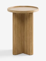 Mid Natural Bourton Solid Mango Wood Side Table - Image 4 of 5