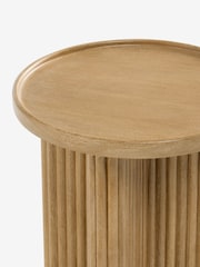 Mid Natural Bourton Solid Mango Wood Side Table - Image 5 of 5