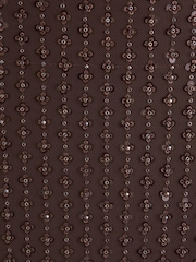 Abercrombie & Fitch Brown Backless Strapless Tie Back Beaded Maxi Dress - Image 2 of 2