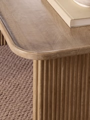Mid Natural Bourton Solid Mango Wood Coffee Table - Image 2 of 7