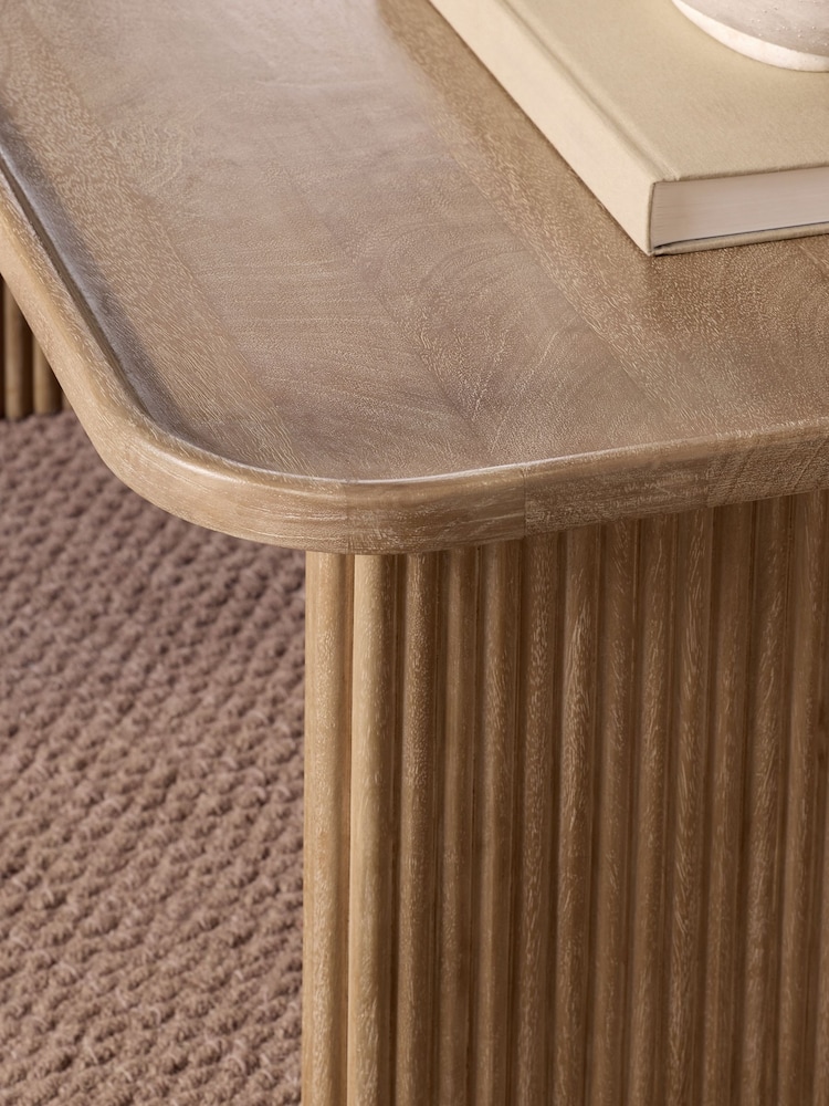 Mid Natural Bourton Solid Mango Wood Coffee Table - Image 2 of 7 Mid Natural Bourton Solid Mango Wood Coffee Table - Image 2 of 7