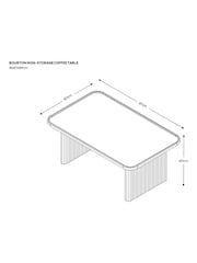Mid Natural Bourton Solid Mango Wood Coffee Table - Image 4 of 7