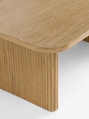 Mid Natural Bourton Solid Mango Wood Coffee Table - Image 6 of 7