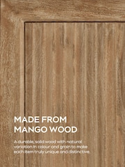 Mid Natural Bourton Solid Mango Wood Coffee Table - Image 7 of 7