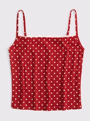 Abercrombie & Fitch Green Pointelle Strappy Cami Pyjama Top - Image 6 of 6