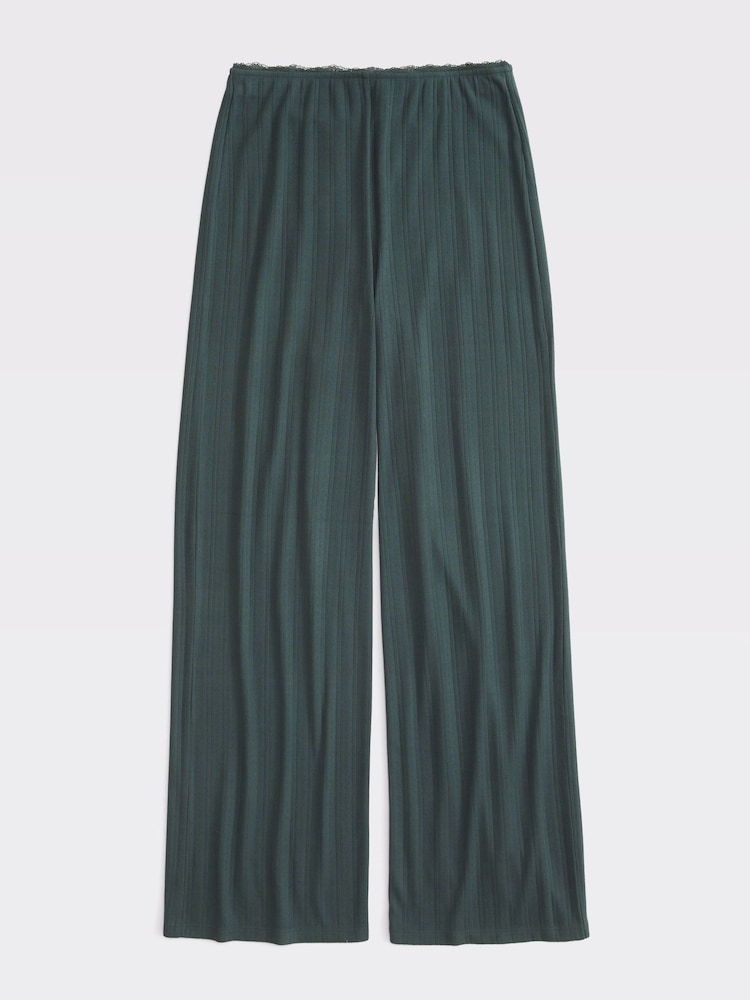 Abercrombie & Fitch Pointelle Pyjama Trousers - Image 1 of 1 Abercrombie & Fitch Pointelle Pyjama Trousers - Image 1 of 1