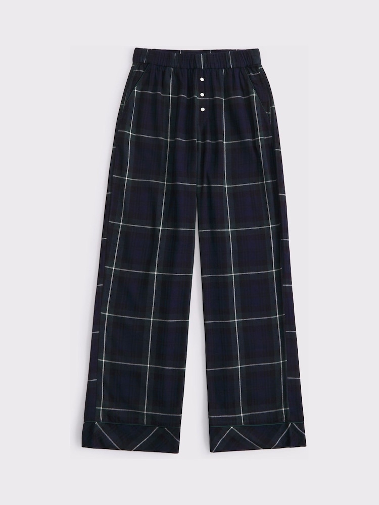 Abercrombie & Fitch Green Flannel Checkered Pyjama Trousers - Image 7 of 7 Abercrombie & Fitch Green Flannel Checkered Pyjama Trousers - Image 7 of 7