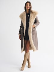 Abercrombie & Fitch מעיל ארוך דו-צדדי - תמונה 1 מתוך 6