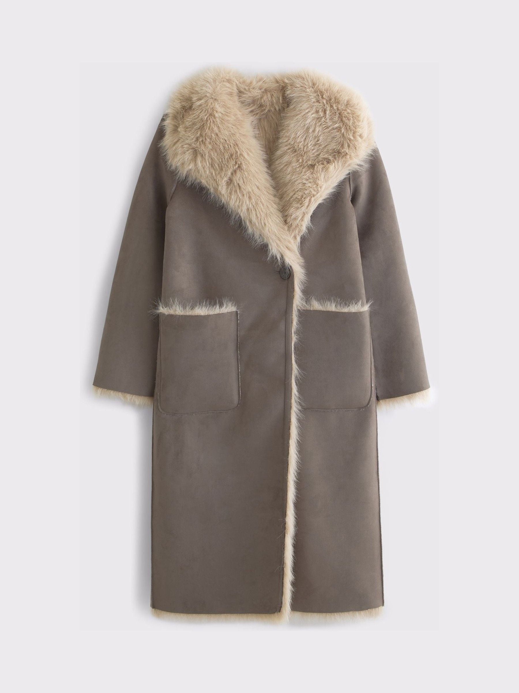Next：日本 Abercrombie & Fitch リバーシブルロングコート from Next