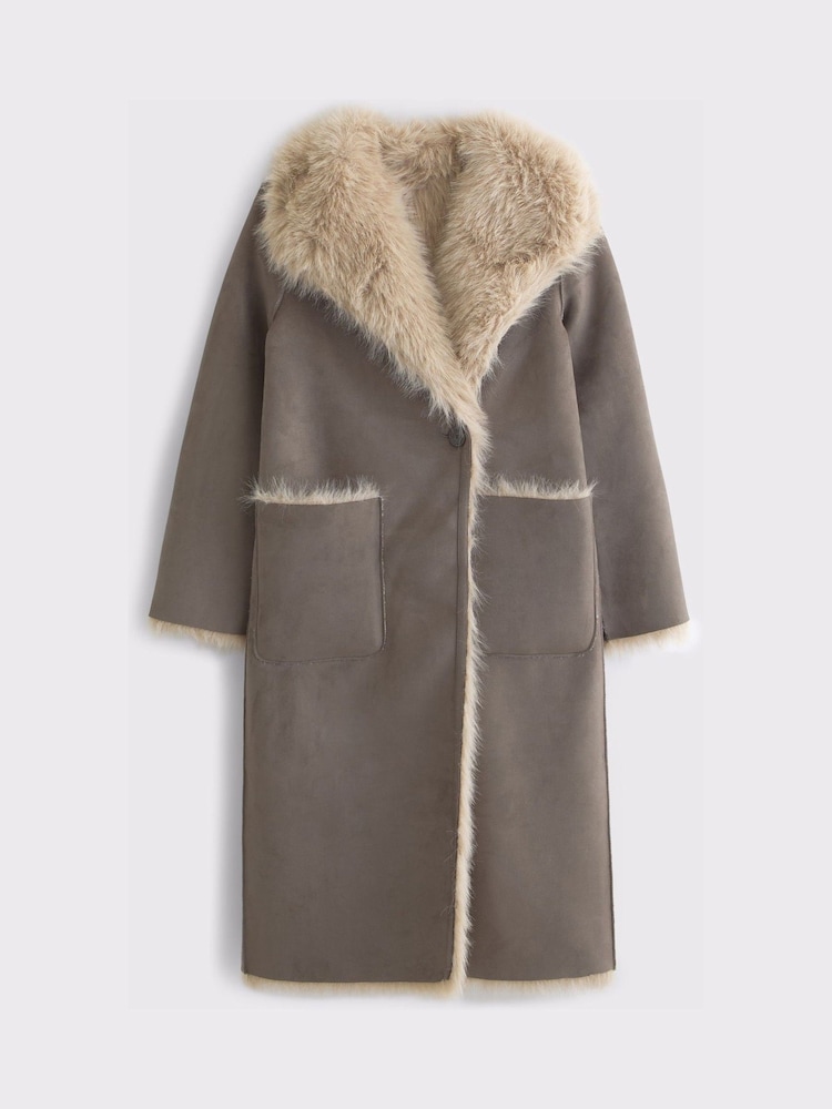 Next：日本 Abercrombie & Fitch リバーシブルロングコート from Next 