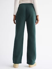 Abercrombie & Fitch Green Fleece Lined Logo Fleece Straight Joggers - Image 5 of 7