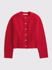 Abercrombie & Fitch Red Crew Neck Cardigan - Image 1 of 1