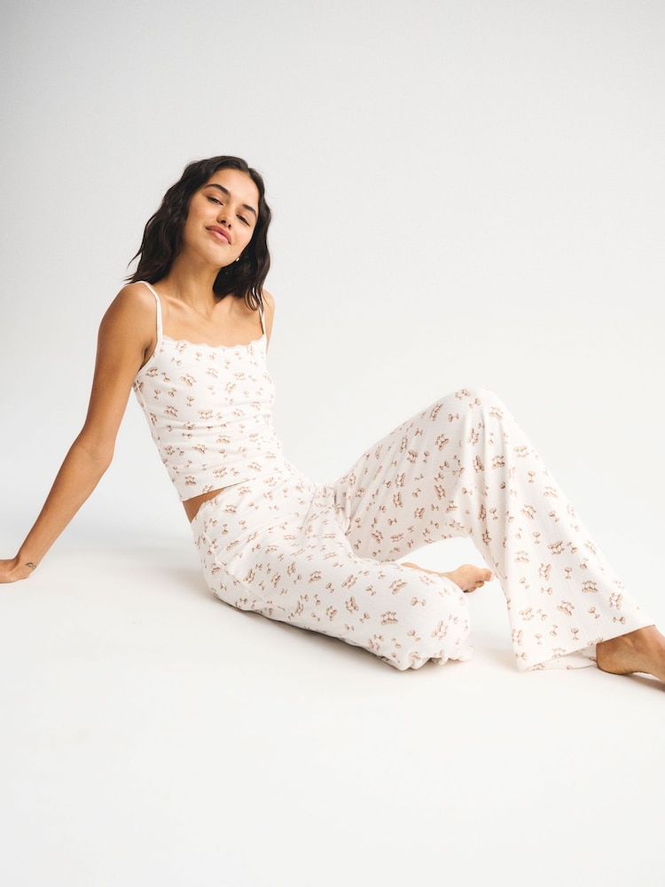 Abercrombie & Fitch Grey Pointelle Pyjama Trousers - Image 2 of 7