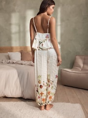 B by Ted Baker Cream Floral Satin Cami Pyjamas - Image 2 of 5