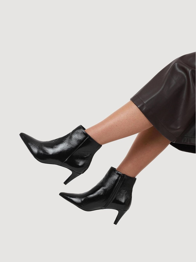 Jones Bootmaker Kamryn Leather Stiletto-Heeled Ankle Boots - Imagem 1 de 5