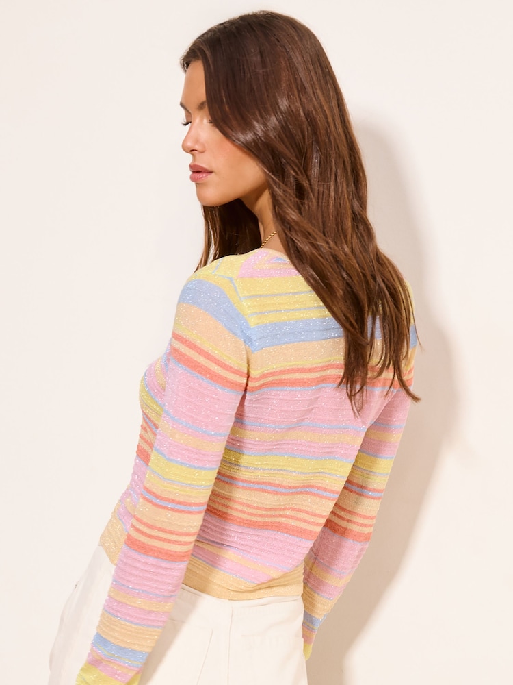 Lipsy Rainbow V-Neck Cardigan - Image 2 of 4