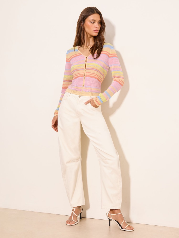 Lipsy Rainbow V-Neck Cardigan - Image 4 of 4