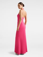 Forever New Pink Willow Halter Neck Wrap Maxi Dress - Image 2 of 4