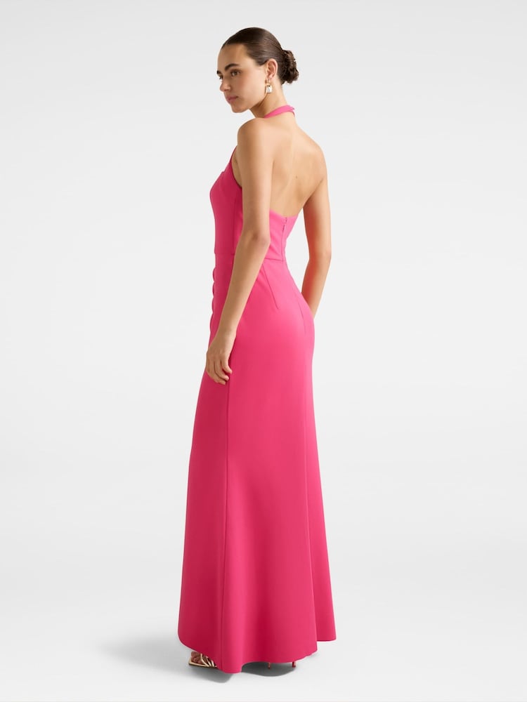 Forever New Pink Willow Halter Neck Wrap Maxi Dress - Image 2 of 4