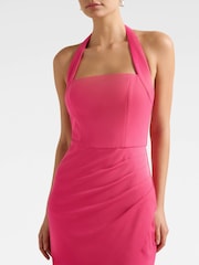 Forever New Pink Willow Halter Neck Wrap Maxi Dress - Image 4 of 4