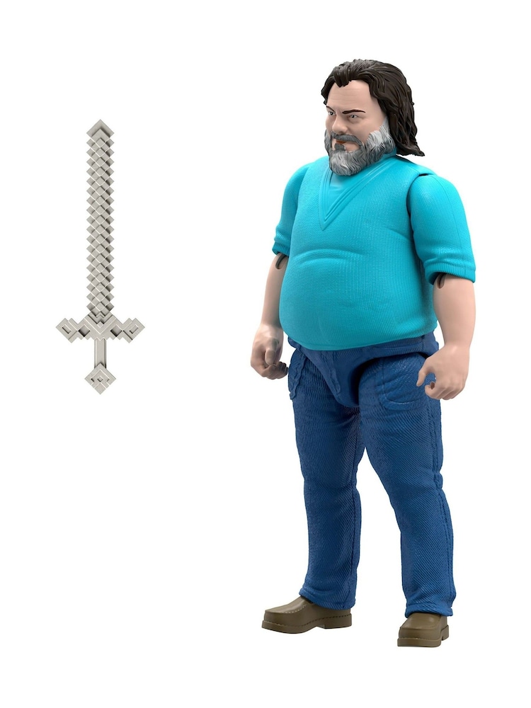 Mattel Games Minecraft Movie Steve Large Figure - Image 2 of 6