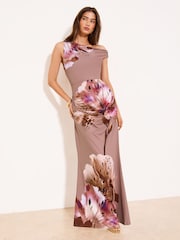 Lipsy Off The Shoulder Floral Print Maxi Dress - Image 1 of 4