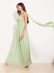 Lipsy Mint Green Petite Birdesmaid Multiway Scarf Maxi Dress - Image 3 of 5