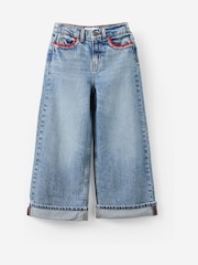 Cotton On Blue Embellished Super Wide Denim Jeans - Image 1 of 3