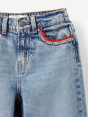 Cotton On Blue Embellished Super Wide Denim Jeans - Image 3 of 3