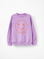 Cotton On Purple Sammy Oversized Crew Sweatshirt - Image 1 of 3
