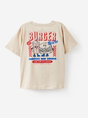 Cotton On Cream Poppy Oversize Graphic Print T-Shirt - Image 2 of 2