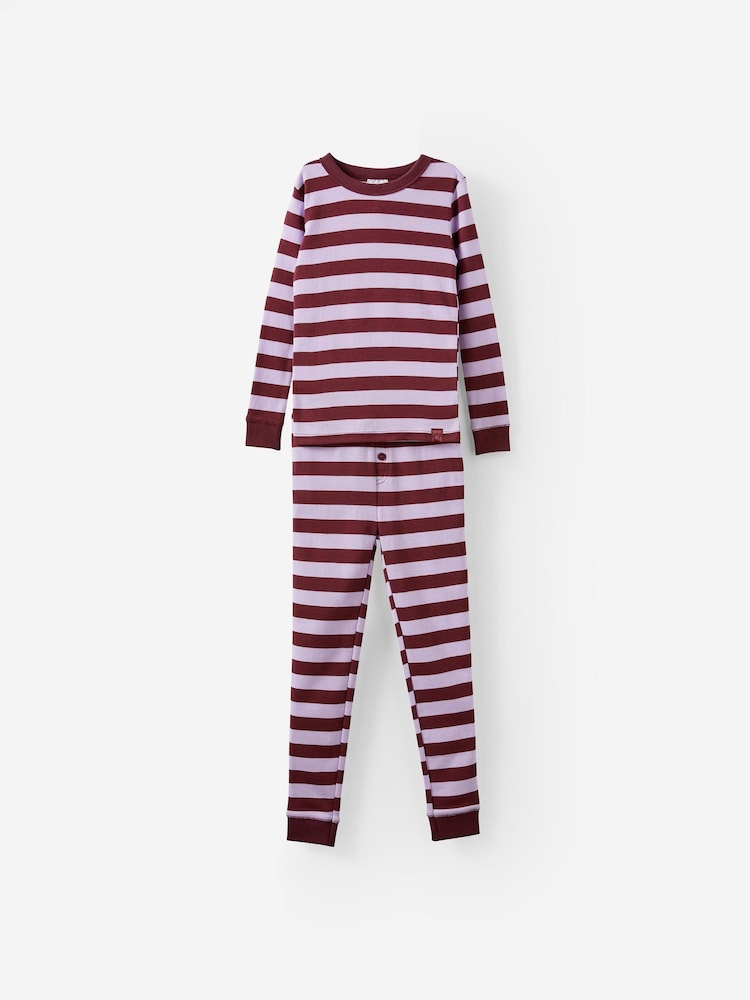 Cotton On Brown Jesse Long Sleeve Pyjamas - Image 1 of 3 Cotton On Brown Jesse Long Sleeve Pyjamas - Image 1 of 3
