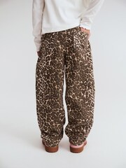 Cotton On Animal Unisex Barrel Leg Denim Jeans - Image 2 of 5