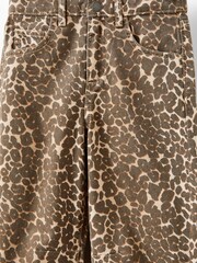 Cotton On Animal Unisex Barrel Leg Denim Jeans - Image 5 of 5