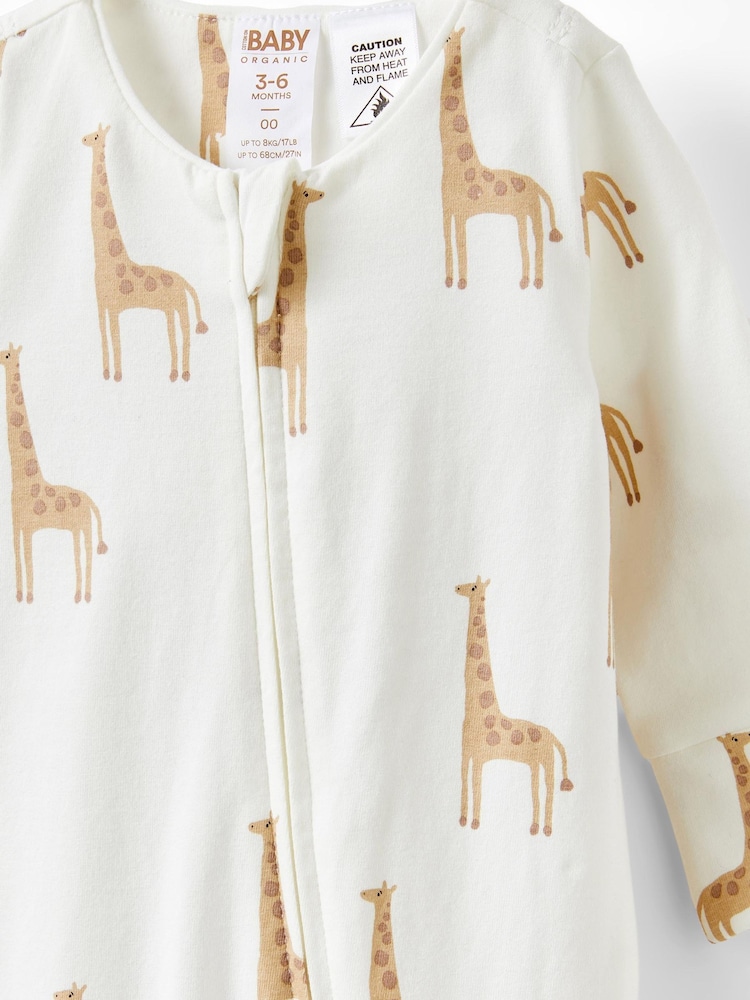 Cotton On White Long Sleeve Zip Romper - Image 4 of 4 Cotton On White Long Sleeve Zip Romper - Image 4 of 4