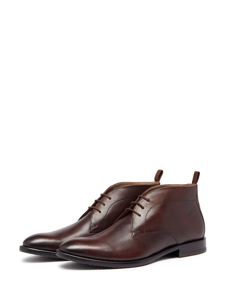 Oliver Sweeney Calf Leather Chukka Brown Boots - Image 1 of 2 Oliver Sweeney Calf Leather Chukka Brown Boots - Image 1 of 2